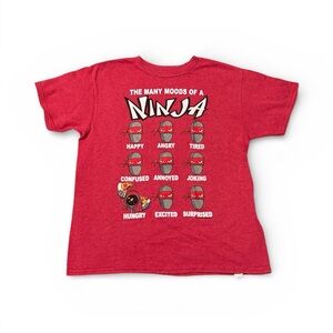 Red Ninja Mood Kids T-Shirt